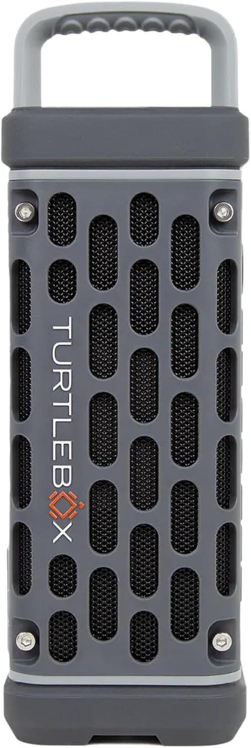 Turtlebox Ranger: Loud! Outdoor Portable Bluetooth 5.4 Speaker | Rugged, Waterproof, Ultra-Portable | Plays to 105db, Deep Bass, Shockproof, Unlimited Pairing for Full Stereo Experience, Tan