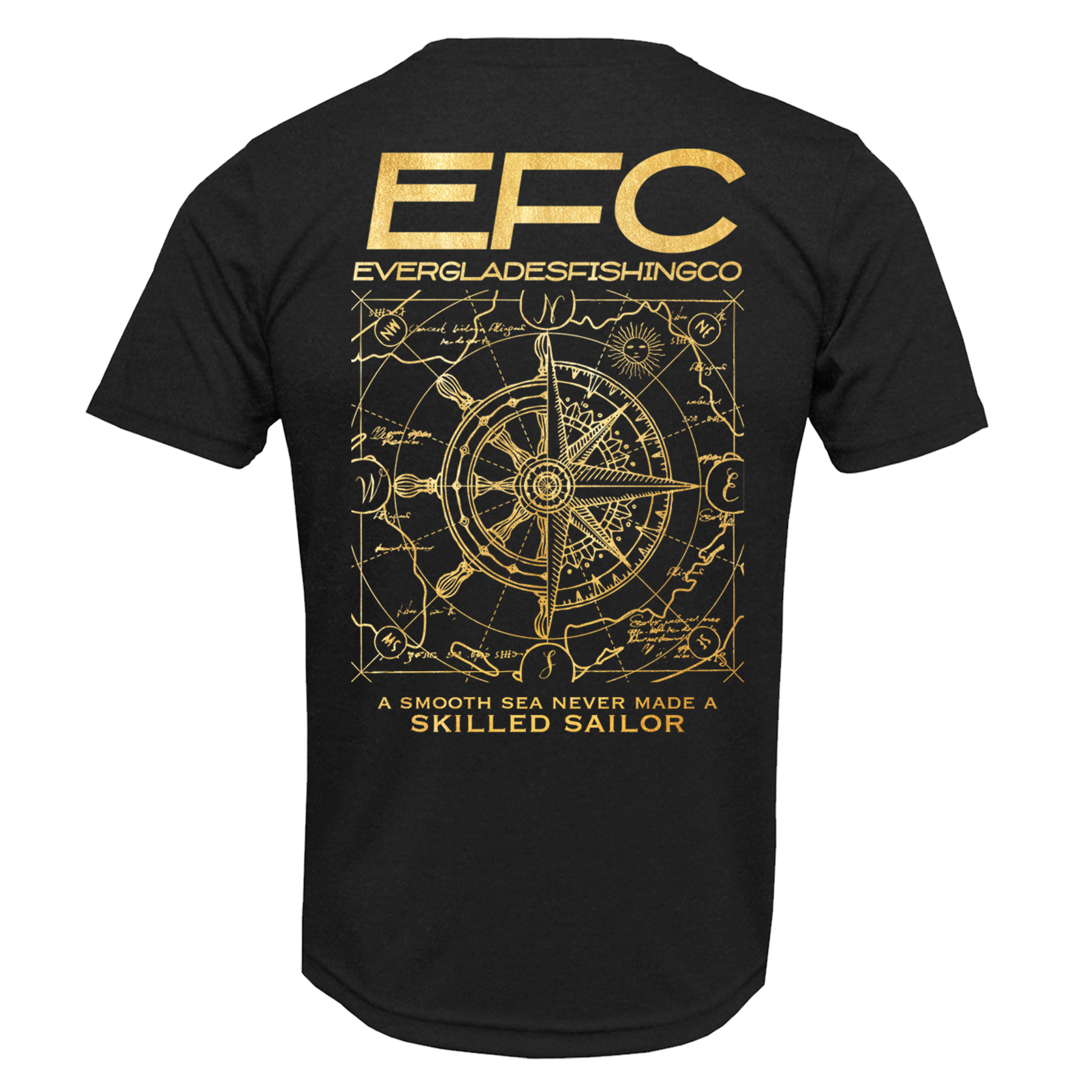 Skilled Sailor T-Shirt _ Black & Gold