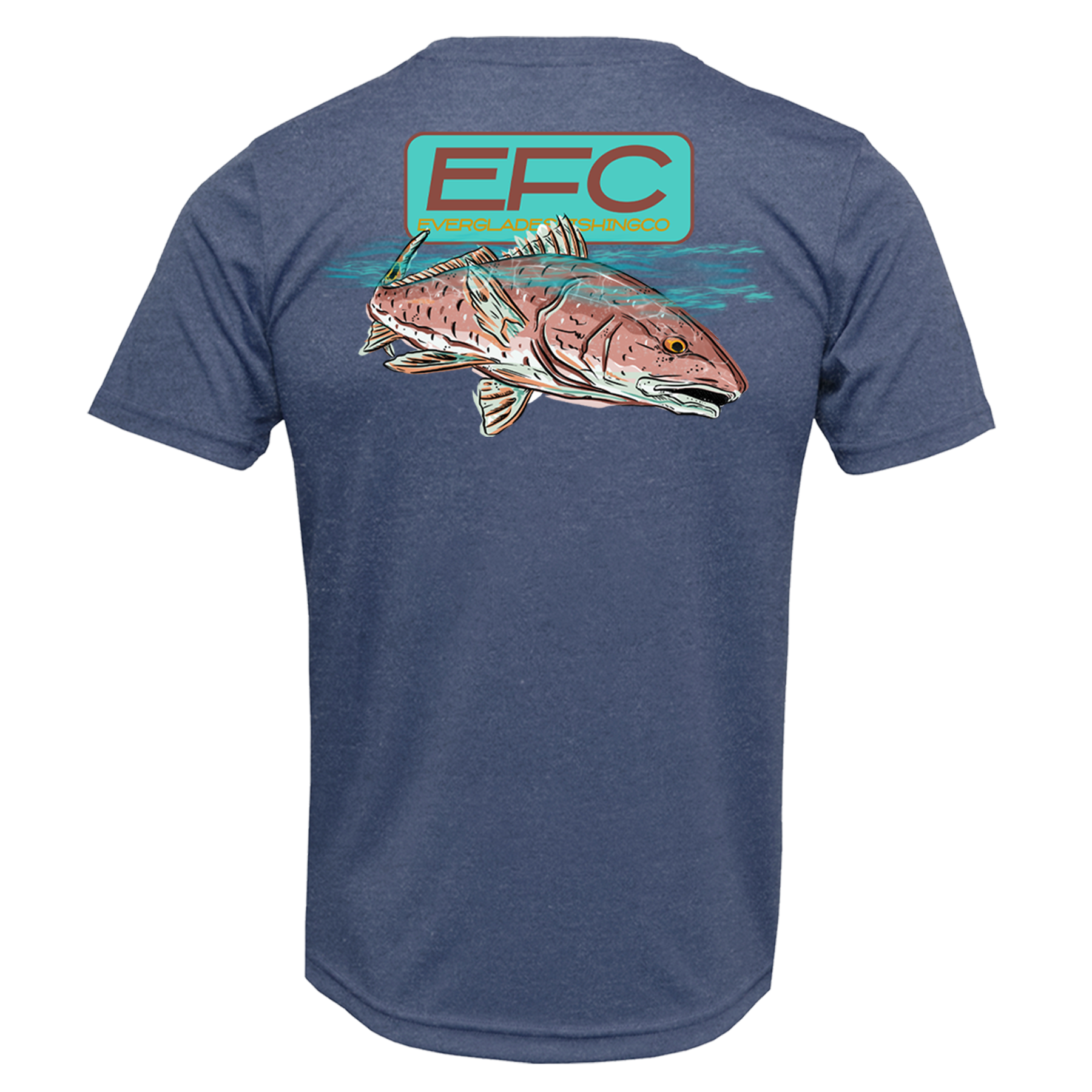 Top Water Redfish T-Shirt _ Antic Navy
