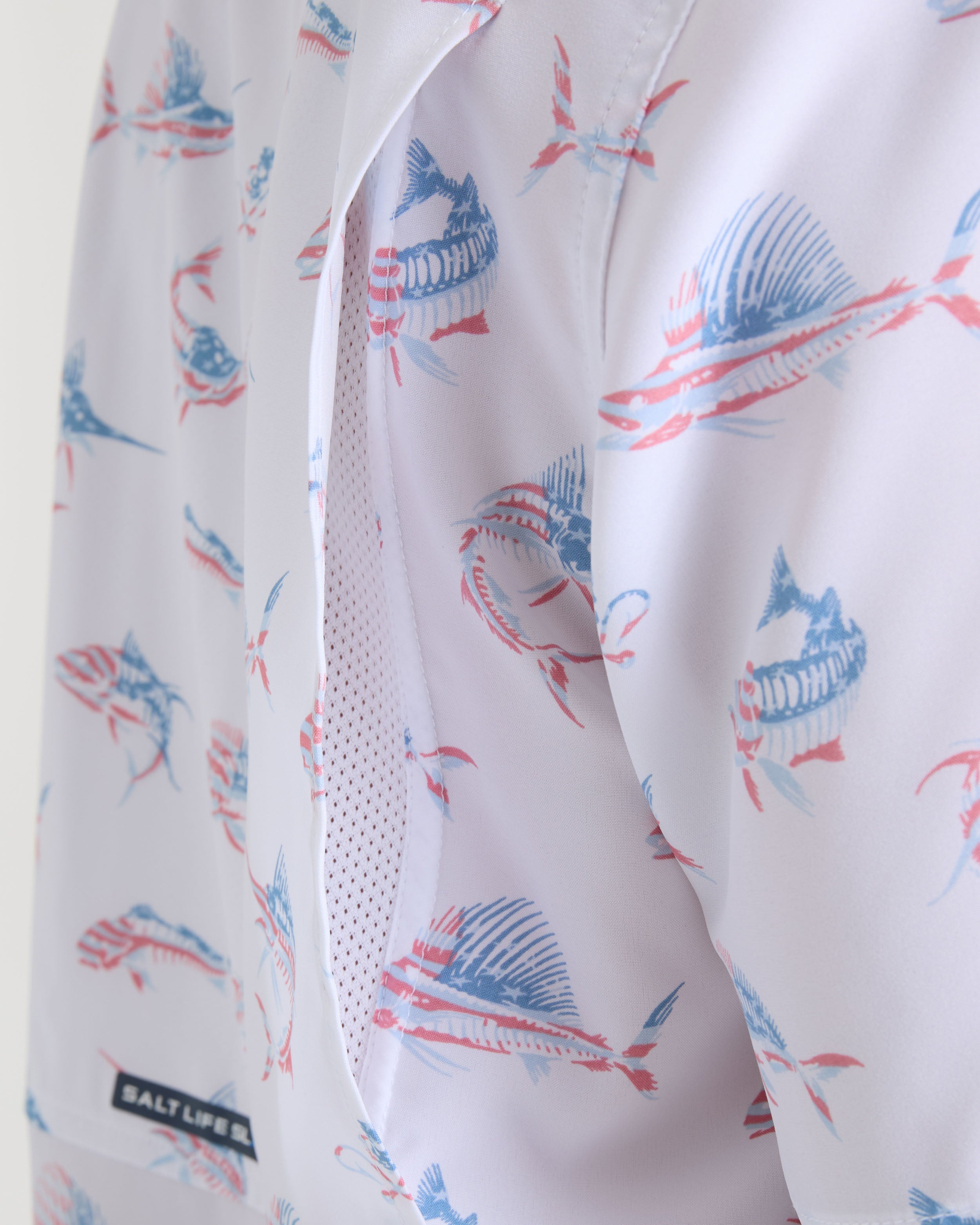 Men's Fish N' Bones Americana SLX Performance Short Sleeve Shirt