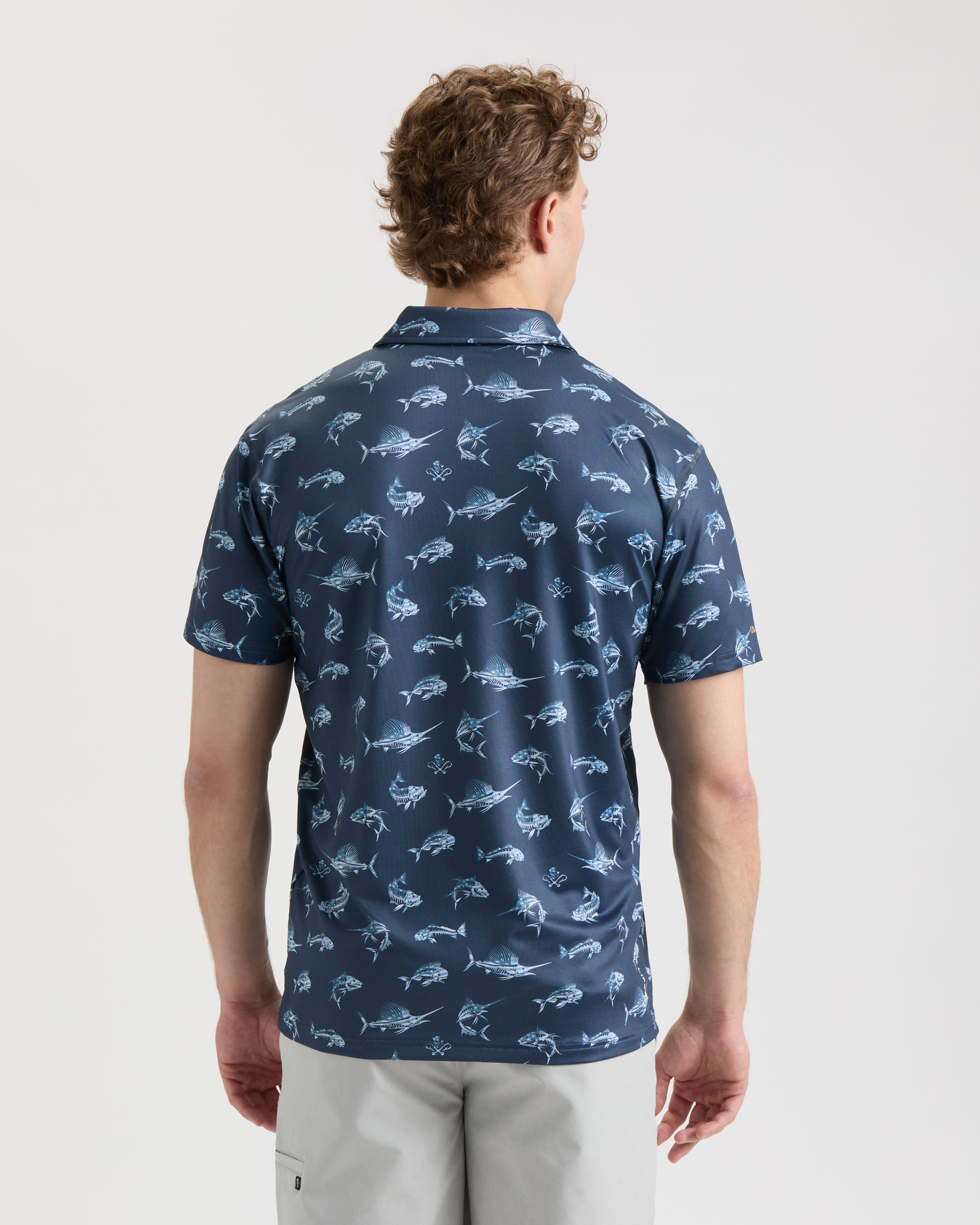 Men's Fish N' Bones Americana SLX Performance Polo