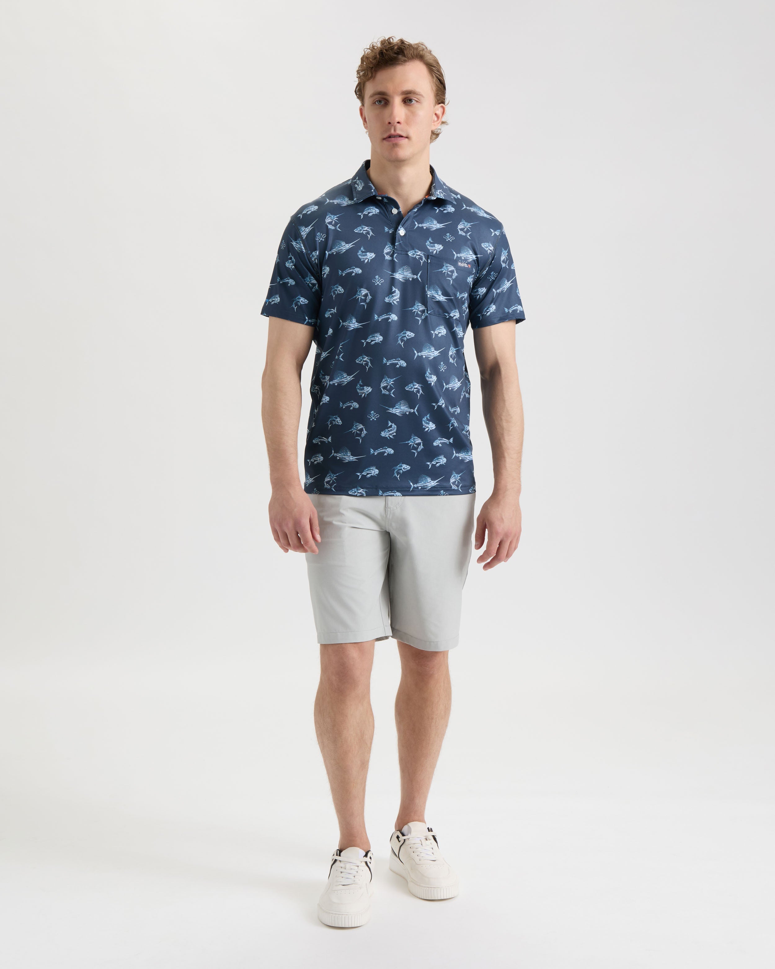 Men's Fish N' Bones Americana SLX Performance Polo