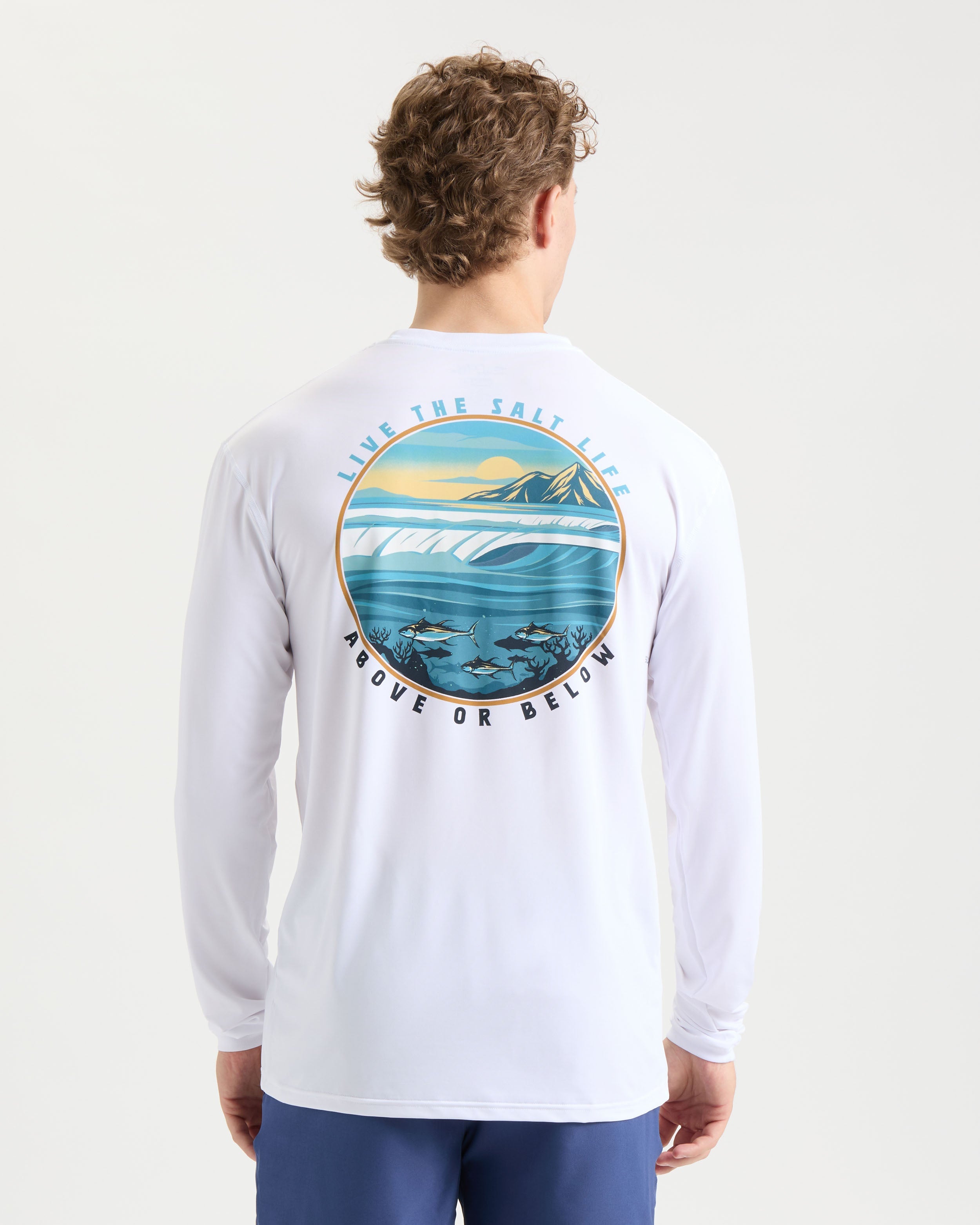 Men's Live Above Or Below SLX Performance Long Sleeve Shirt