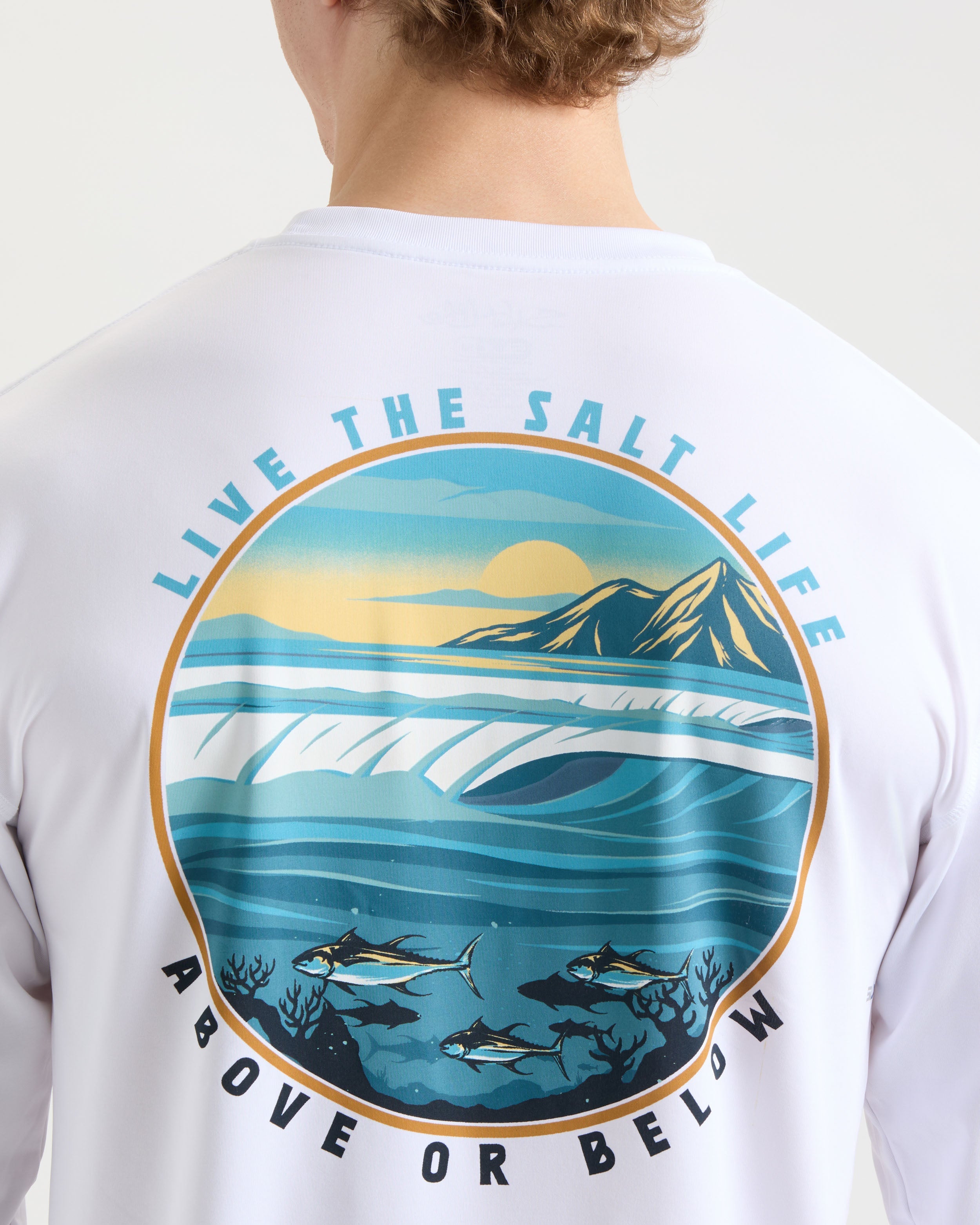 Men's Live Above Or Below SLX Performance Long Sleeve Shirt