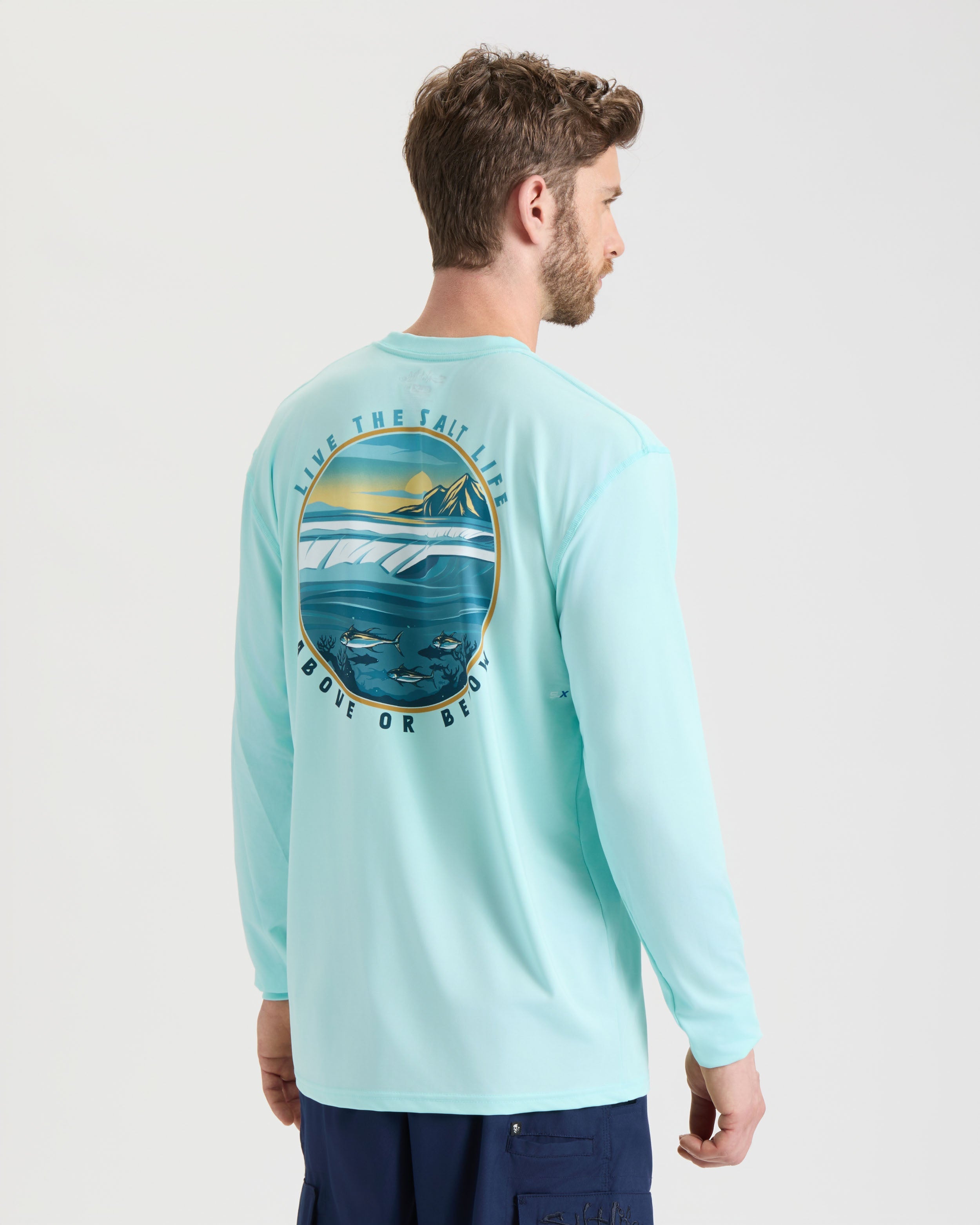 Men's Live Above Or Below SLX Performance Long Sleeve Shirt