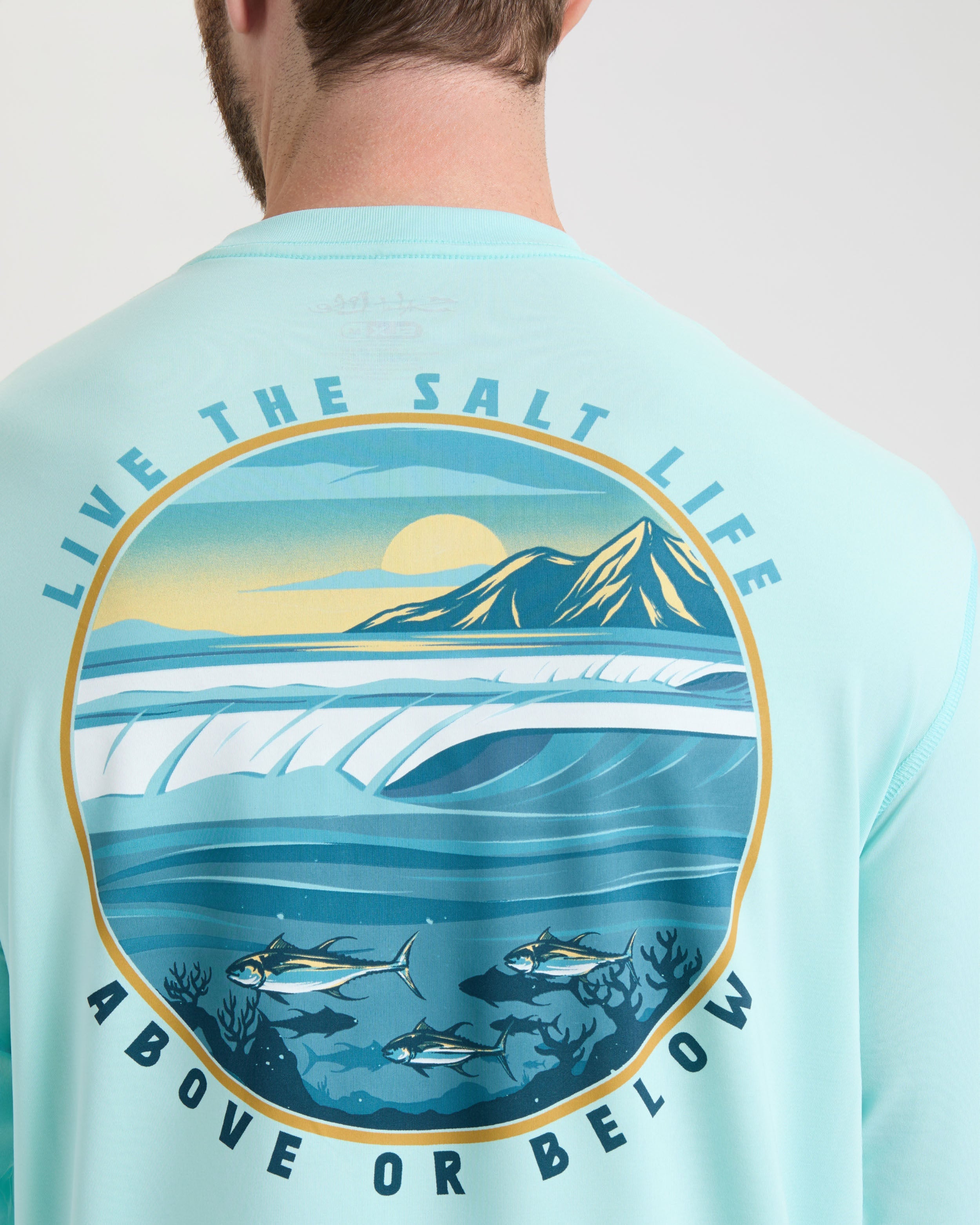 Men's Live Above Or Below SLX Performance Long Sleeve Shirt