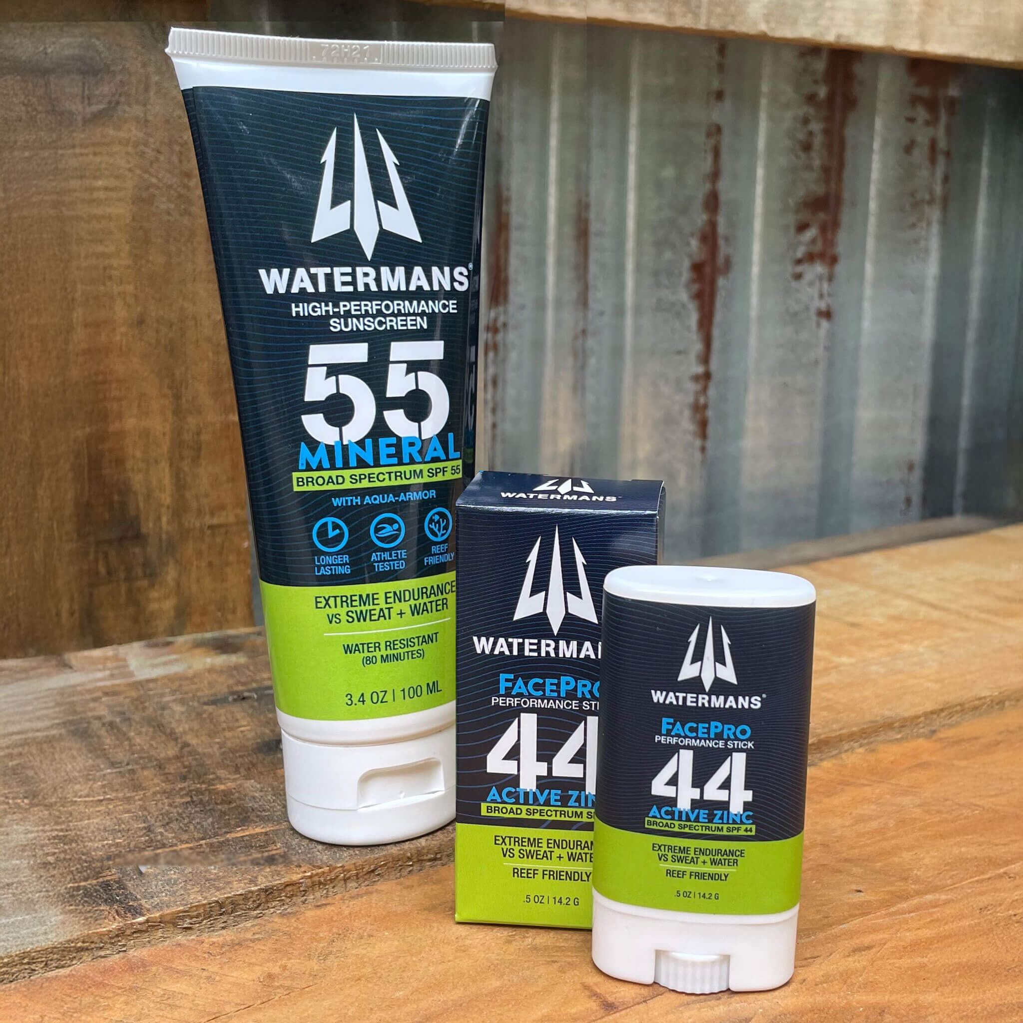 Full Sun Combo: Mineral SPF 55 with Aqua-Armor™ + FacePro Stick SPF 44