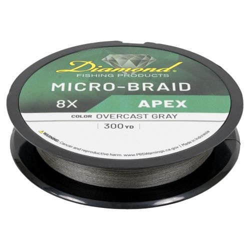 Diamond Fishing Products 8X Apex Micro Braid (SOLD PER YARD)
