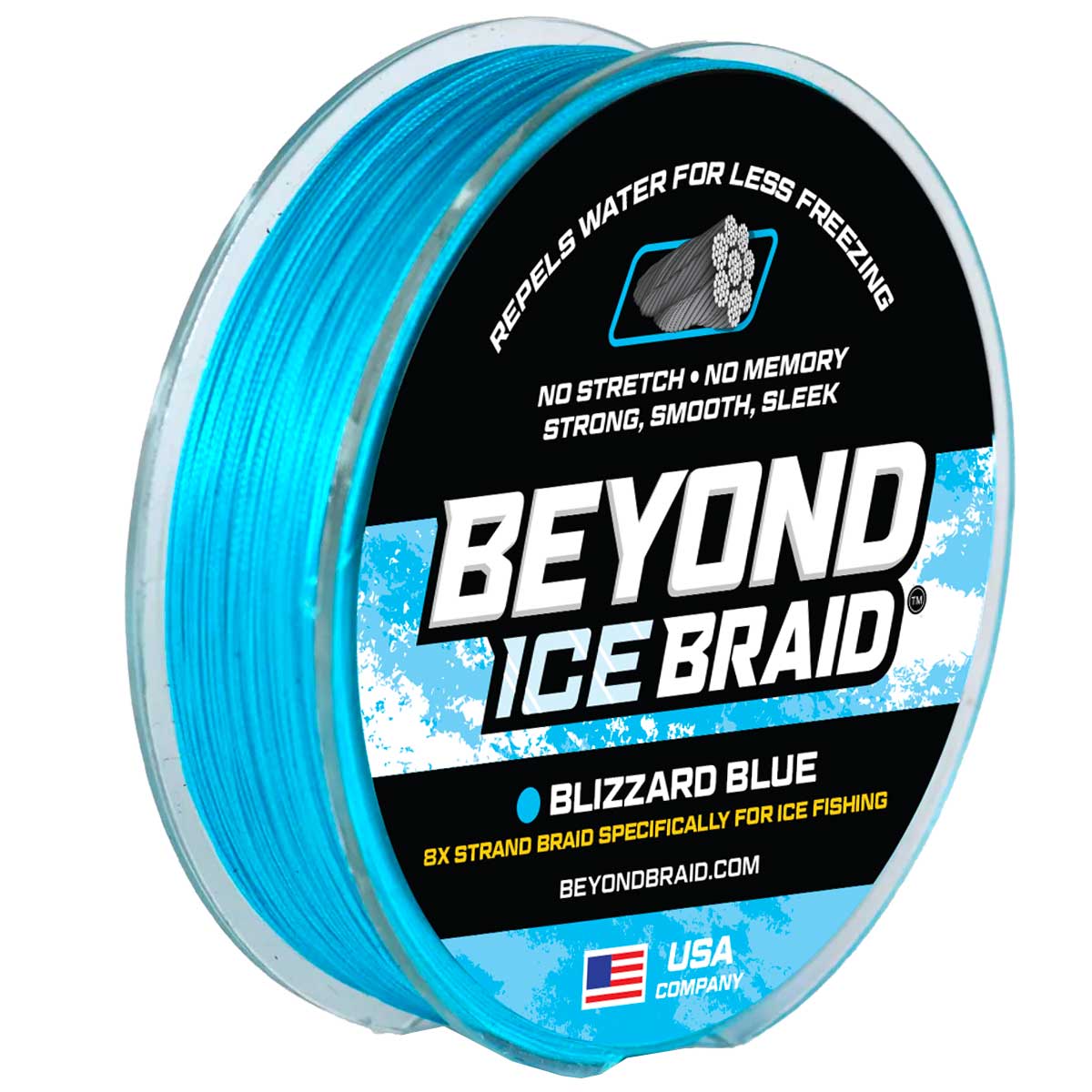 Beyond ICE Braid 100 Yard Spool - Blizzard Blue