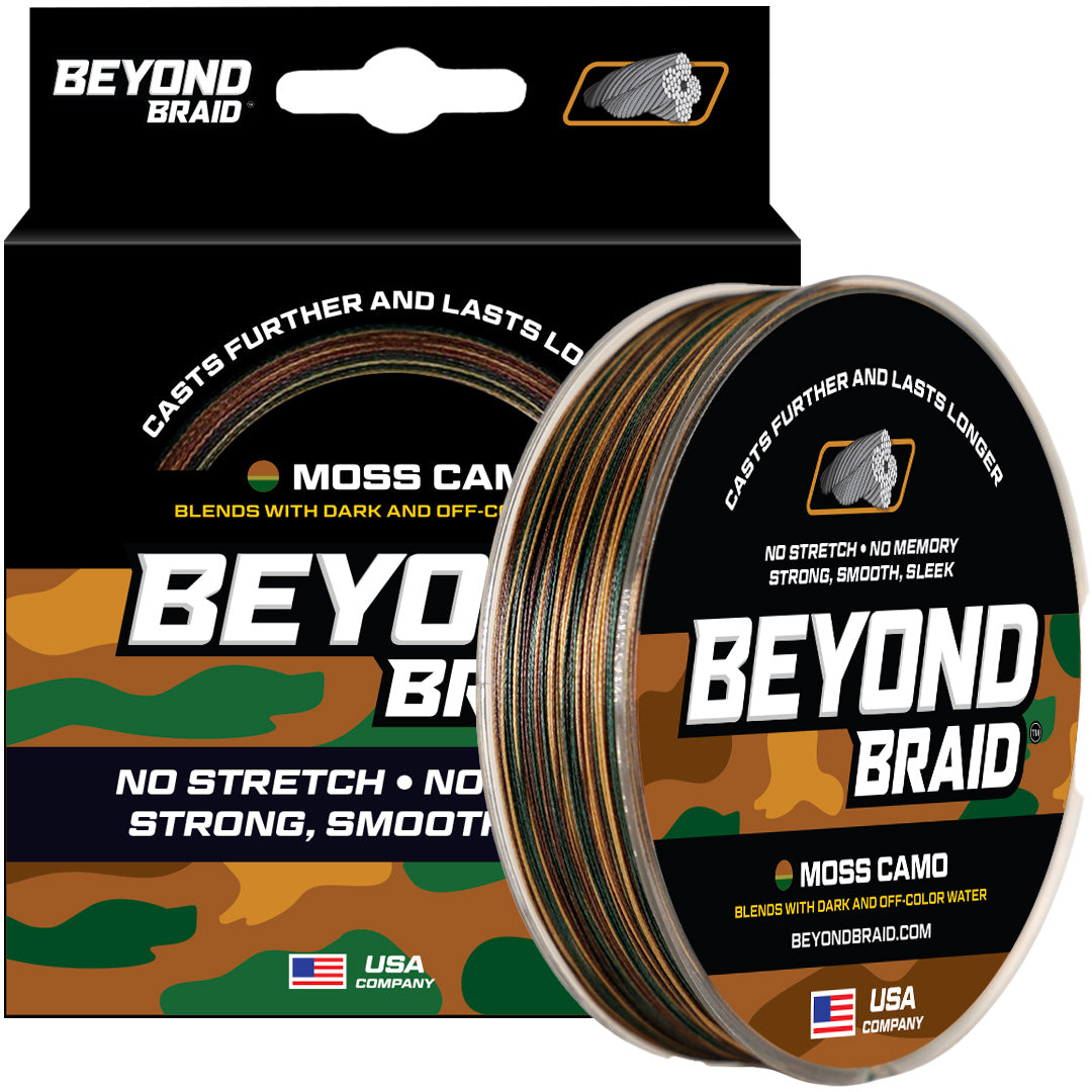 Blue Wave or Moss Camo 300-2000 Yard Spools